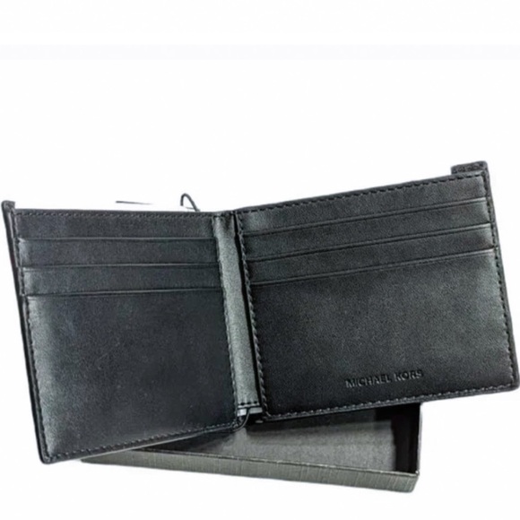 New Michael Kors Jet Set Leather Billfold Slim Mens - Picture 4 of 12